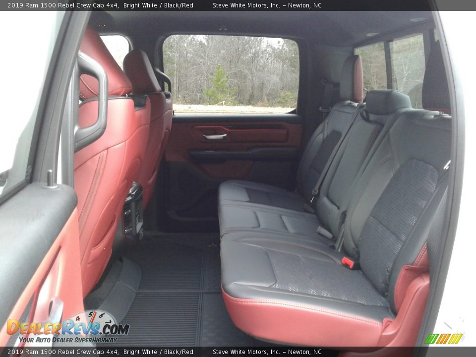 2019 Ram 1500 Rebel Crew Cab 4x4 Bright White / Black/Red Photo #12