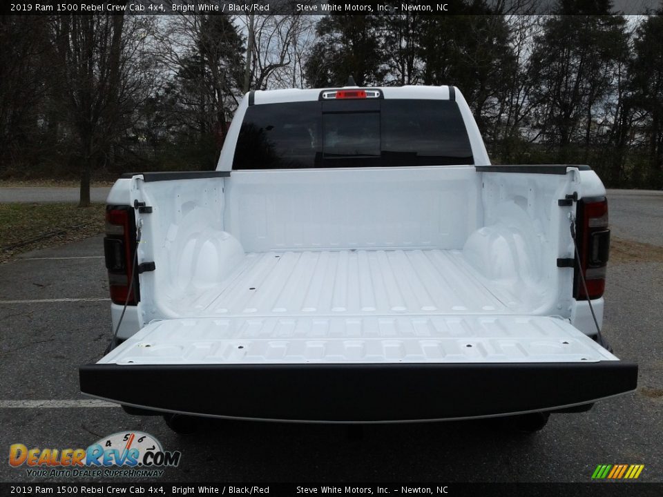 2019 Ram 1500 Rebel Crew Cab 4x4 Bright White / Black/Red Photo #13