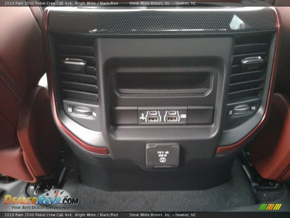 2019 Ram 1500 Rebel Crew Cab 4x4 Bright White / Black/Red Photo #14