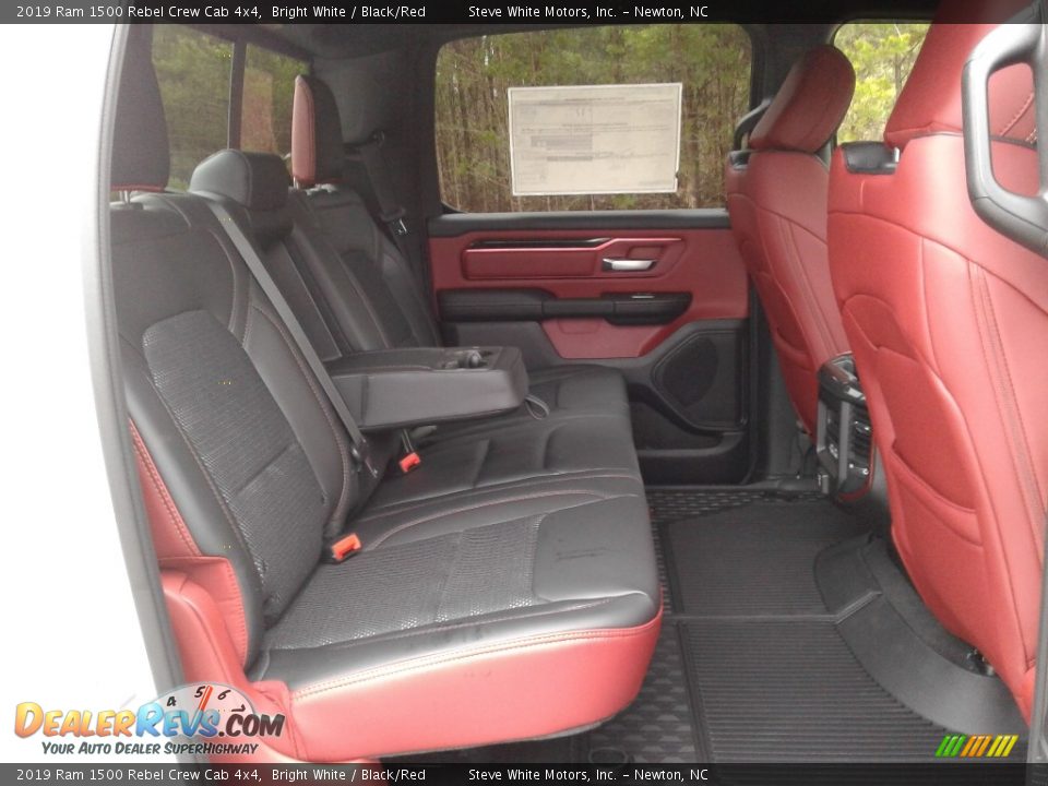 2019 Ram 1500 Rebel Crew Cab 4x4 Bright White / Black/Red Photo #15
