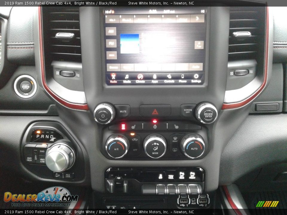 2019 Ram 1500 Rebel Crew Cab 4x4 Bright White / Black/Red Photo #22