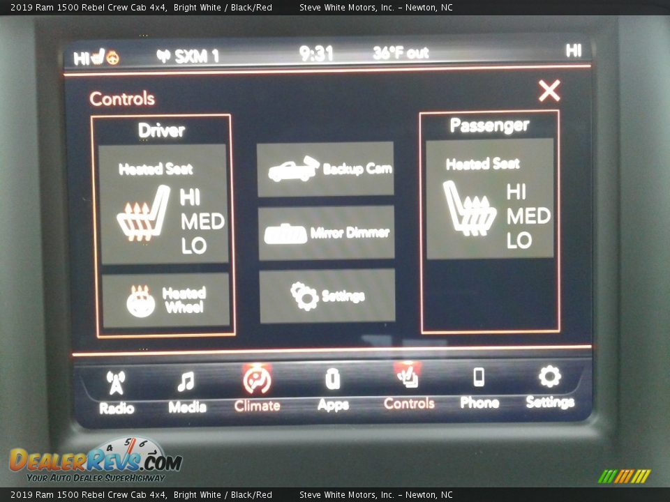 2019 Ram 1500 Rebel Crew Cab 4x4 Bright White / Black/Red Photo #26