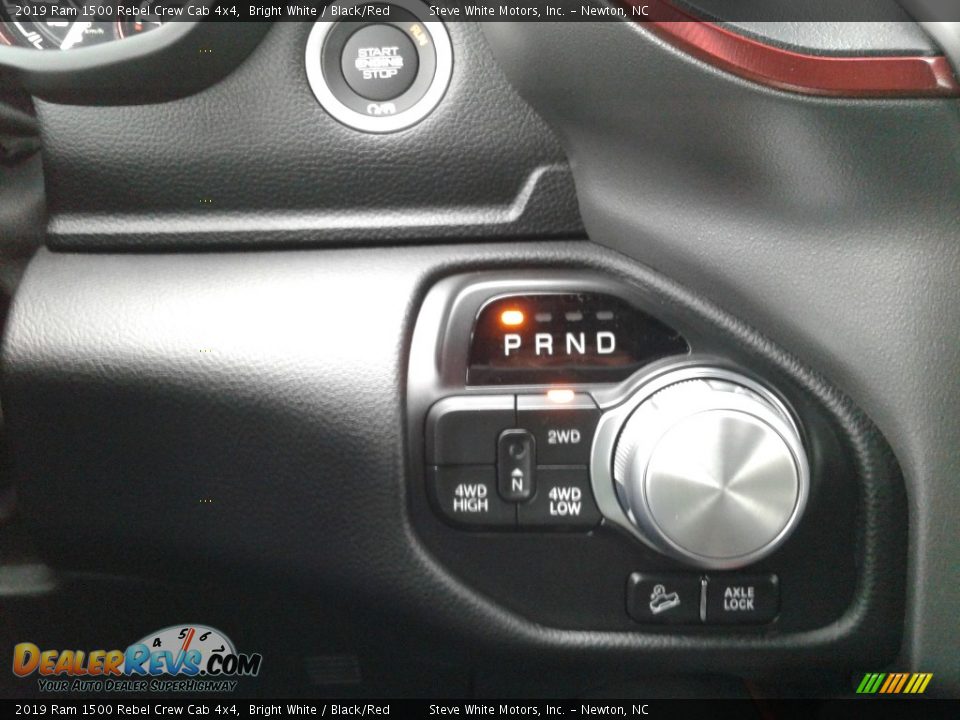 2019 Ram 1500 Rebel Crew Cab 4x4 Bright White / Black/Red Photo #28