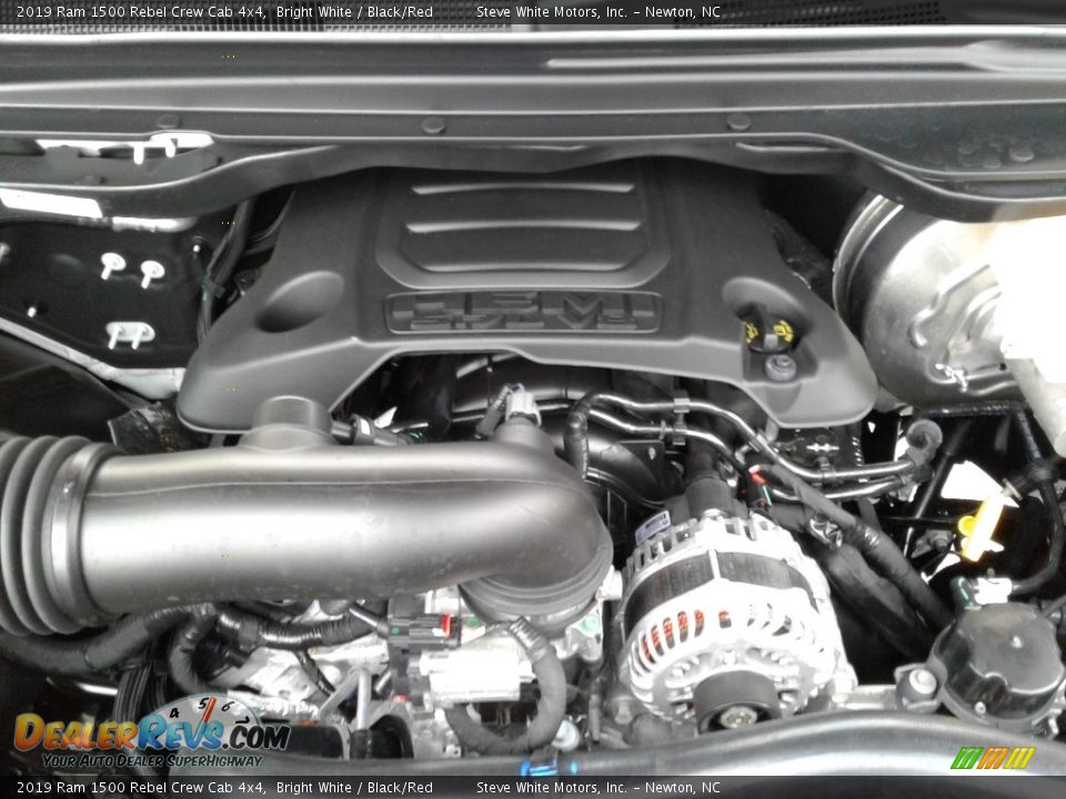 2019 Ram 1500 Rebel Crew Cab 4x4 Bright White / Black/Red Photo #34