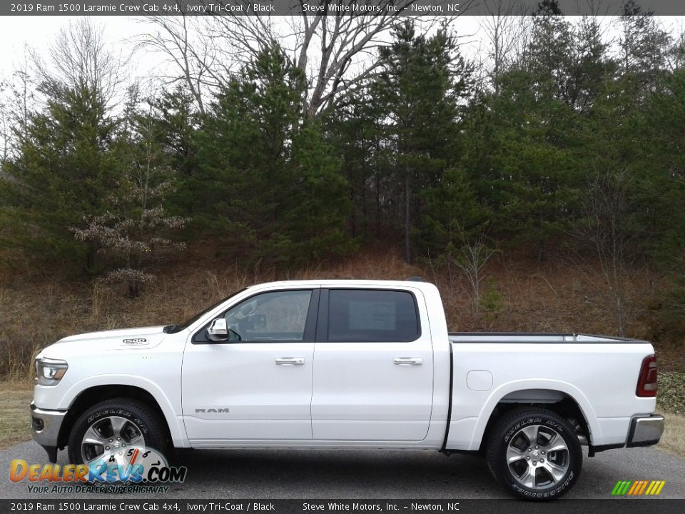 2019 Ram 1500 Laramie Crew Cab 4x4 Ivory Tri–Coat / Black Photo #1