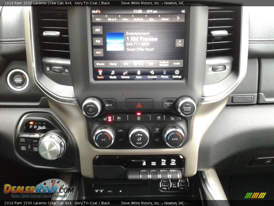 2019 Ram 1500 Laramie Crew Cab 4x4 Ivory Tri–Coat / Black Photo #22