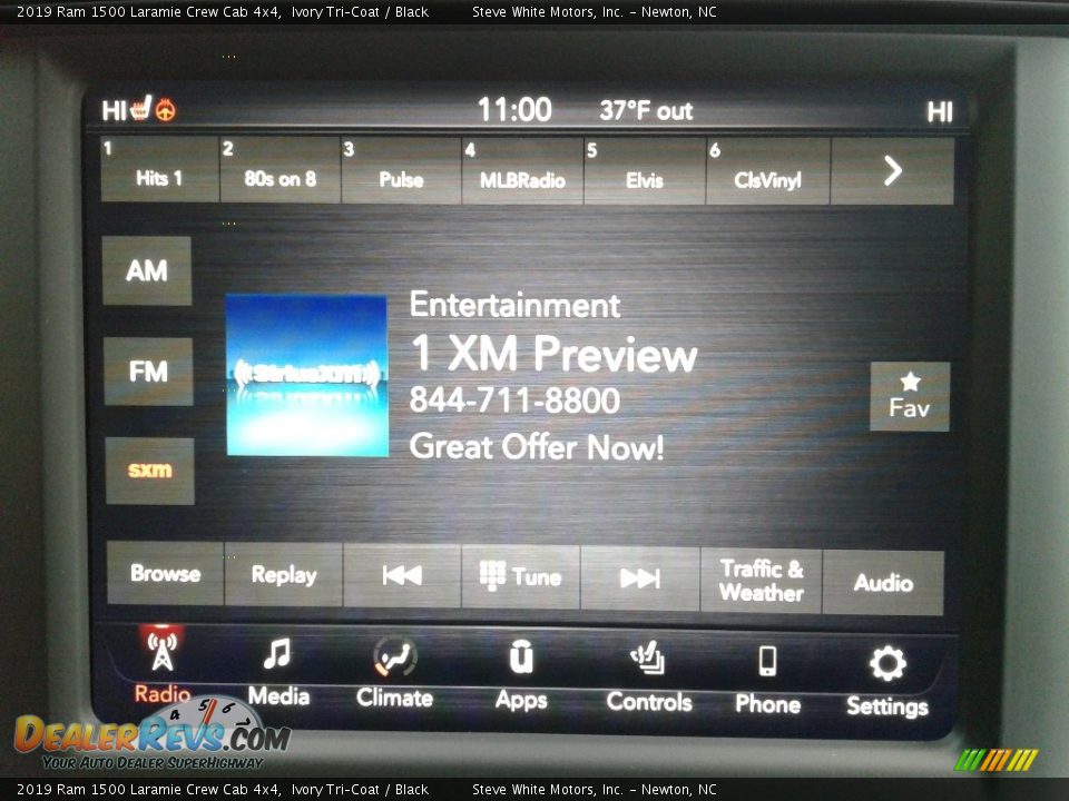 2019 Ram 1500 Laramie Crew Cab 4x4 Ivory Tri–Coat / Black Photo #23