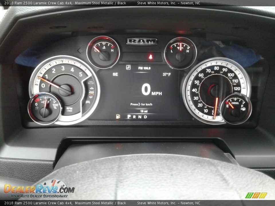 2018 Ram 2500 Laramie Crew Cab 4x4 Maximum Steel Metallic / Black Photo #20
