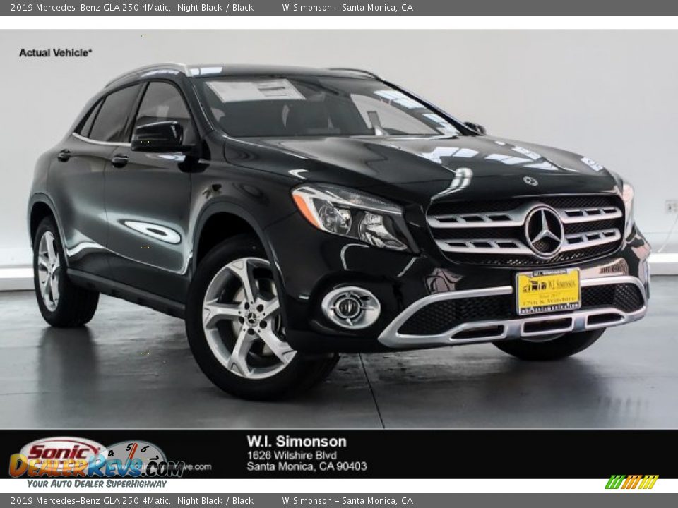 2019 Mercedes-Benz GLA 250 4Matic Night Black / Black Photo #1