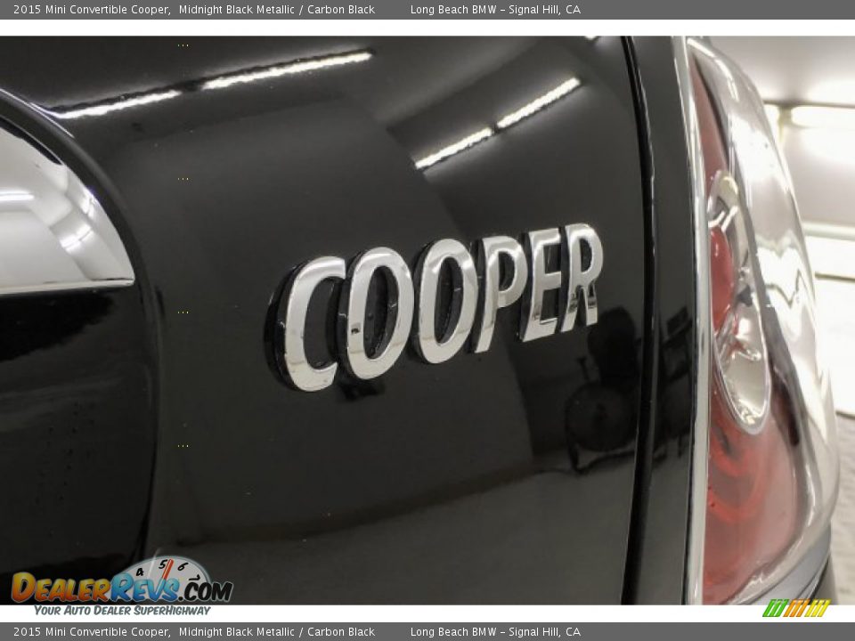 2015 Mini Convertible Cooper Midnight Black Metallic / Carbon Black Photo #7