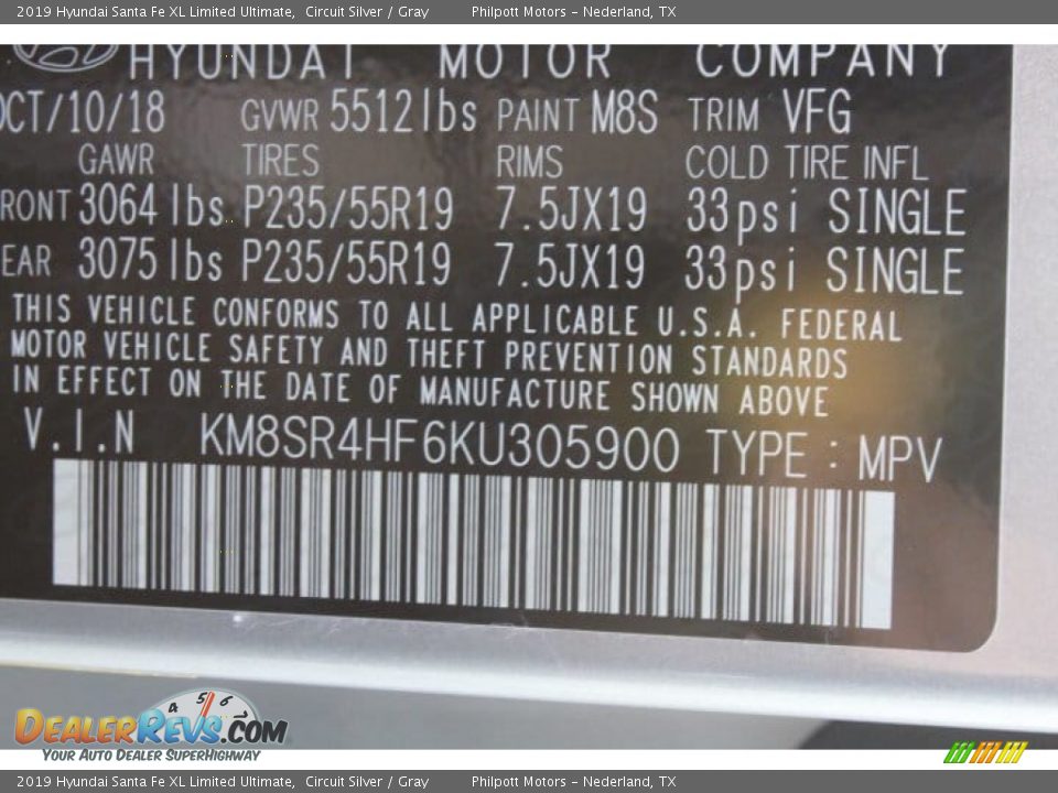 2019 Hyundai Santa Fe XL Limited Ultimate Circuit Silver / Gray Photo #25