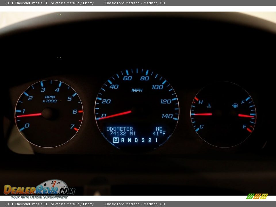 2011 Chevrolet Impala LT Silver Ice Metallic / Ebony Photo #8