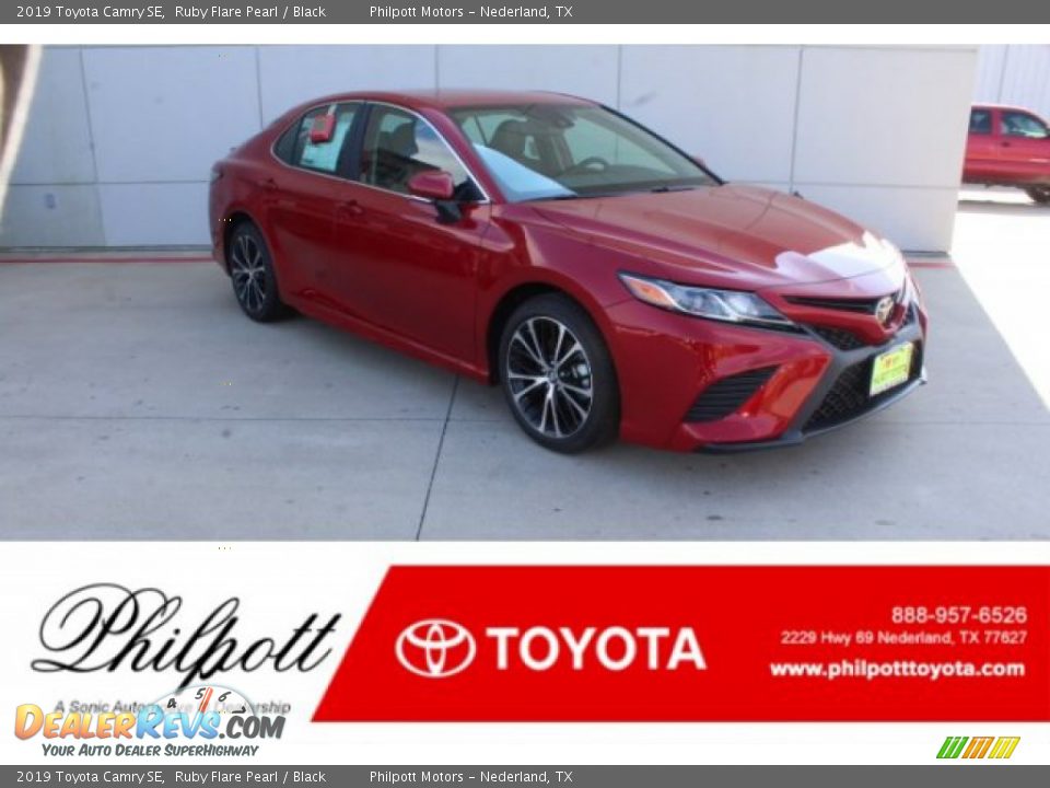2019 Toyota Camry SE Ruby Flare Pearl / Black Photo #1