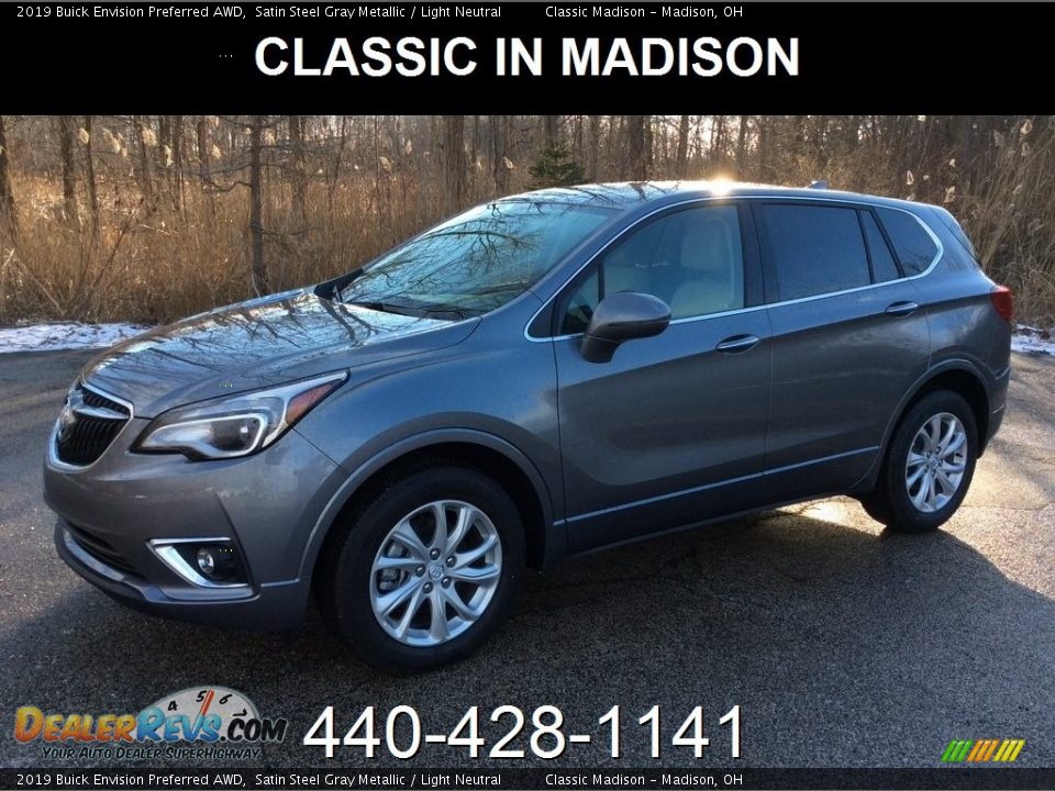 2019 Buick Envision Preferred AWD Satin Steel Gray Metallic / Light Neutral Photo #1