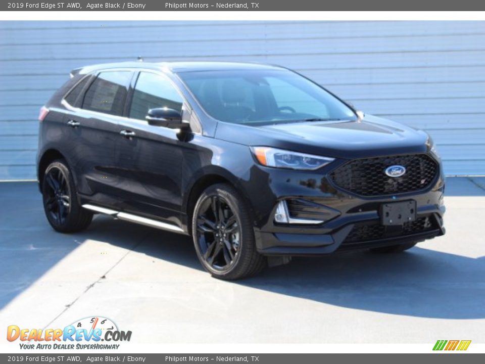 2019 Ford Edge ST AWD Agate Black / Ebony Photo #2