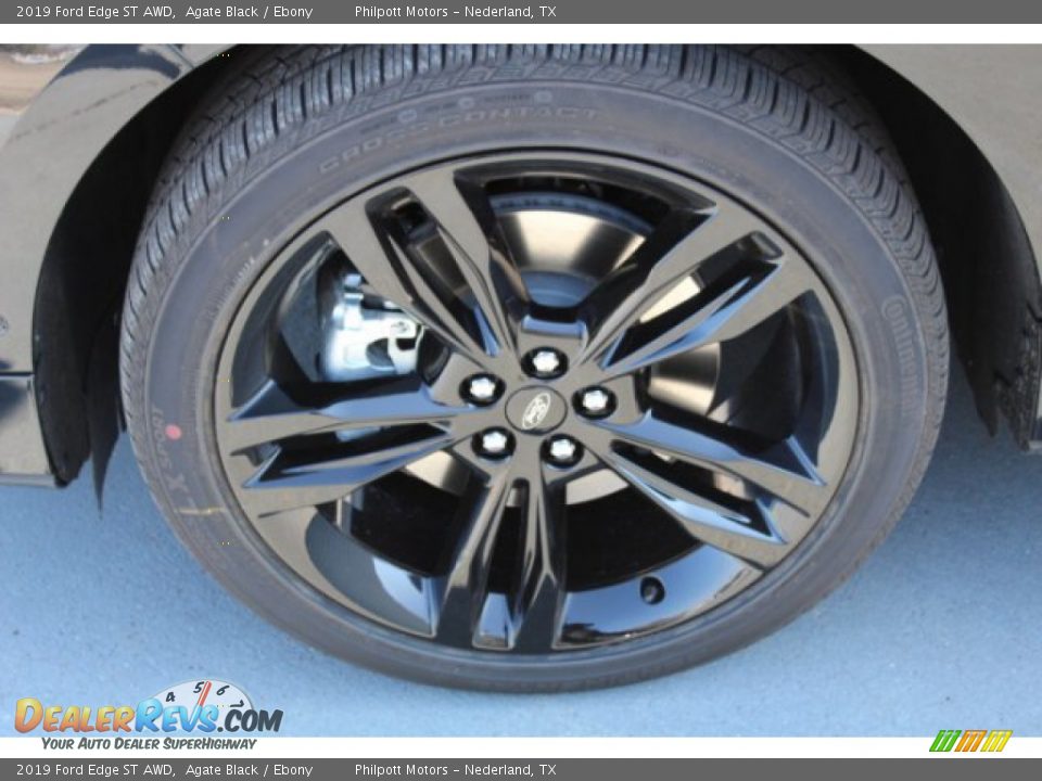 2019 Ford Edge ST AWD Agate Black / Ebony Photo #5