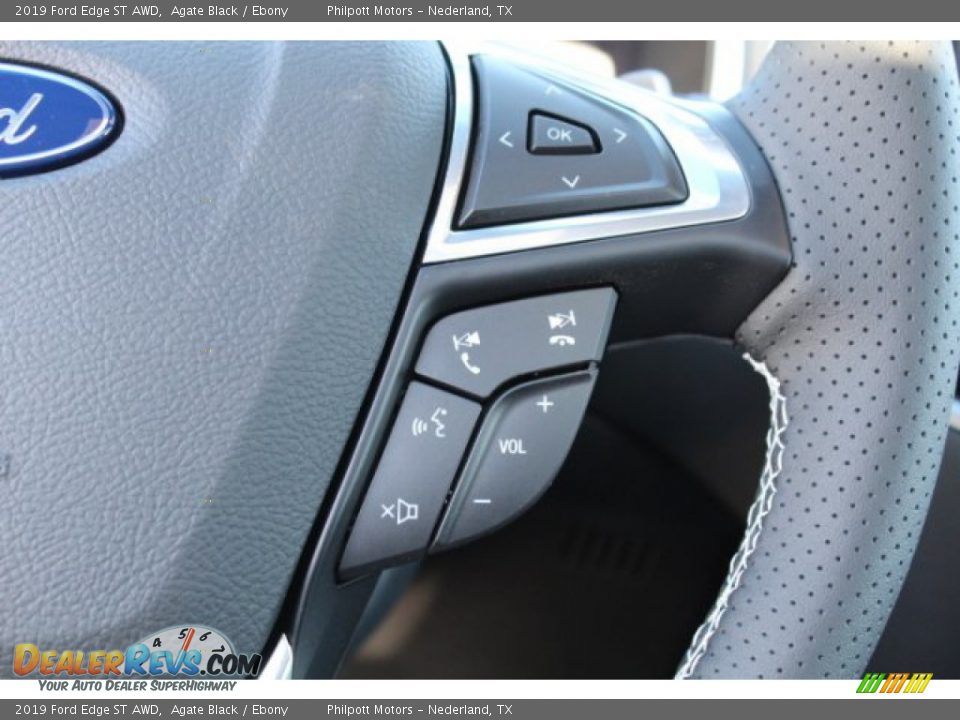 2019 Ford Edge ST AWD Agate Black / Ebony Photo #17