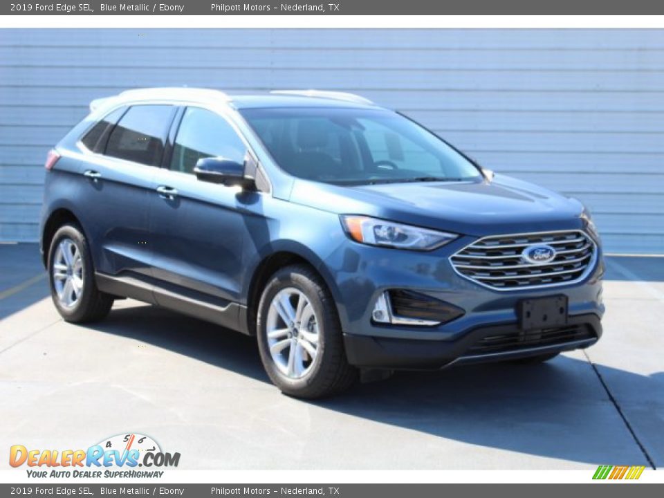2019 Ford Edge SEL Blue Metallic / Ebony Photo #2