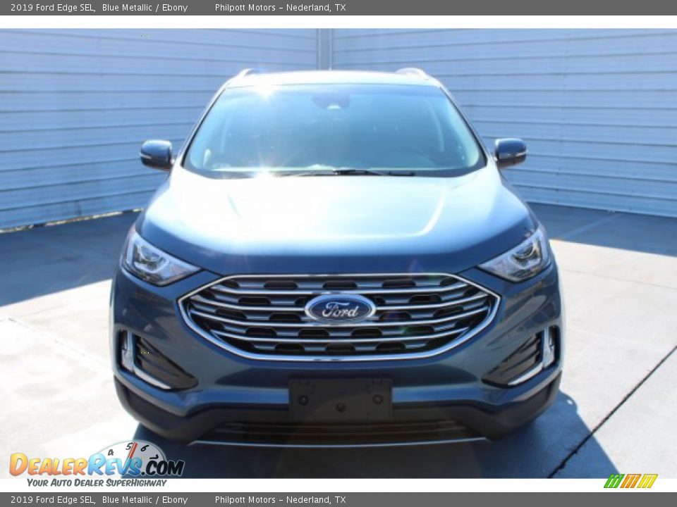 2019 Ford Edge SEL Blue Metallic / Ebony Photo #3