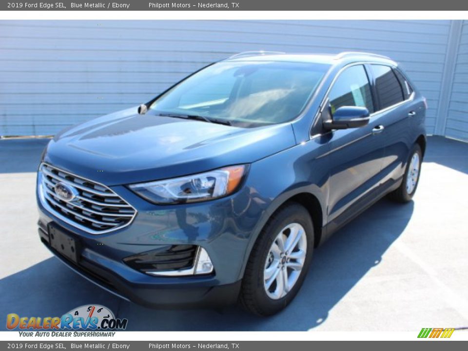 2019 Ford Edge SEL Blue Metallic / Ebony Photo #4