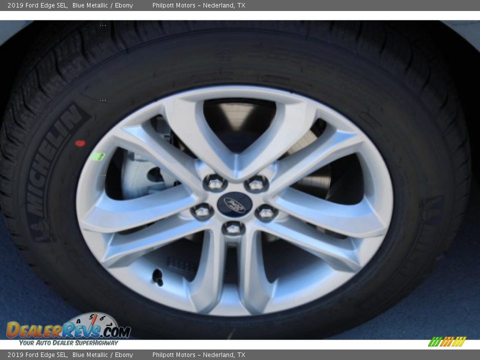 2019 Ford Edge SEL Blue Metallic / Ebony Photo #5