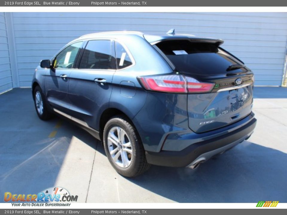 2019 Ford Edge SEL Blue Metallic / Ebony Photo #6
