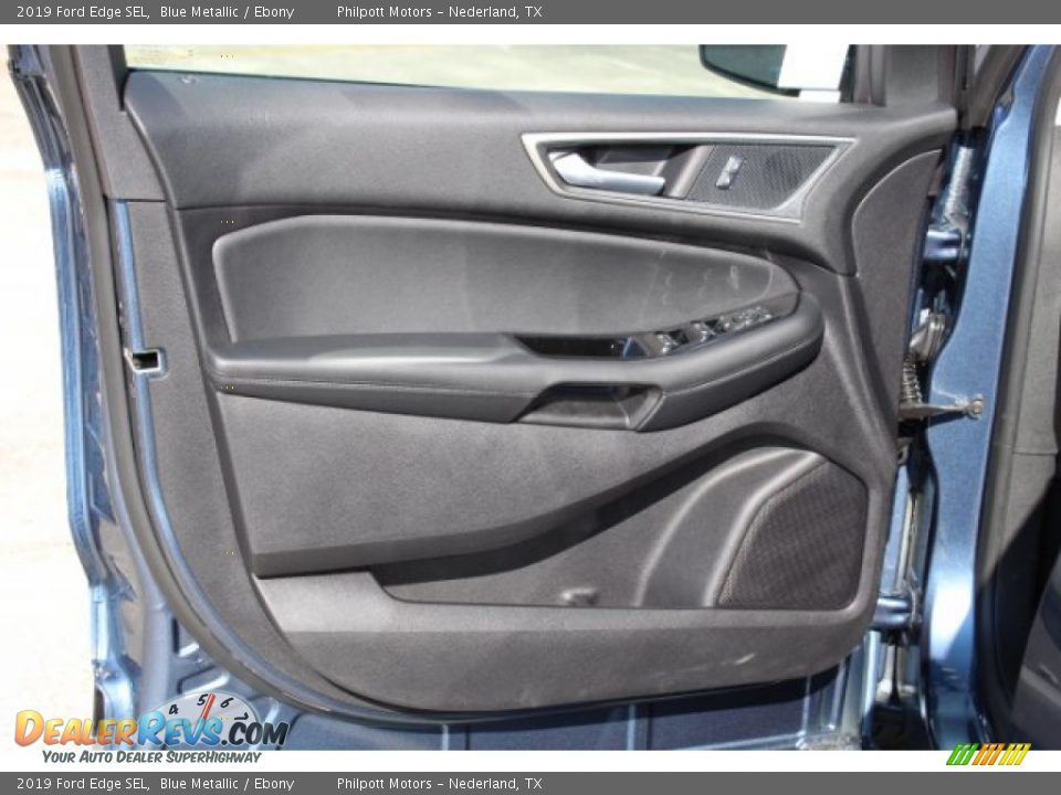 2019 Ford Edge SEL Blue Metallic / Ebony Photo #8