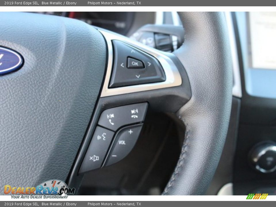 2019 Ford Edge SEL Blue Metallic / Ebony Photo #16