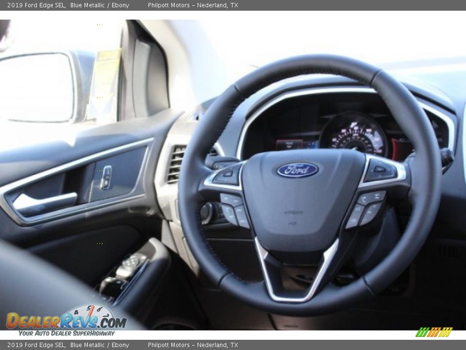 2019 Ford Edge SEL Blue Metallic / Ebony Photo #20