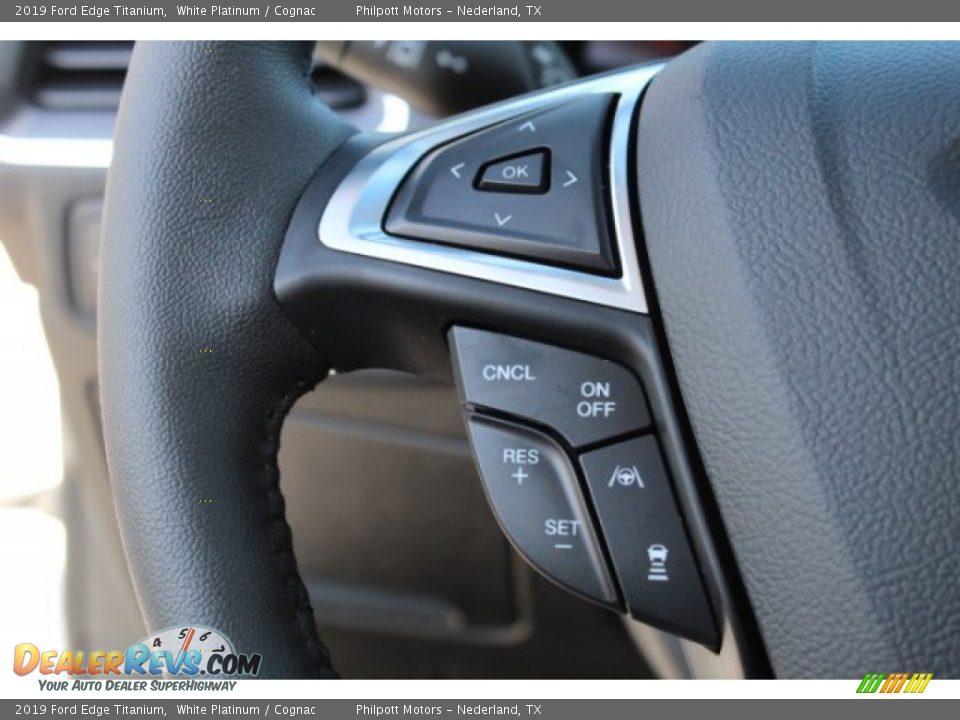 2019 Ford Edge Titanium Steering Wheel Photo #16