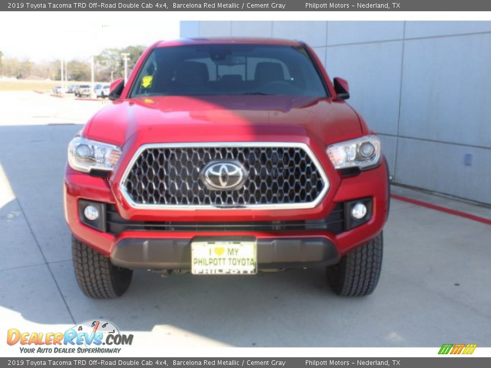 2019 Toyota Tacoma TRD Off-Road Double Cab 4x4 Barcelona Red Metallic / Cement Gray Photo #3