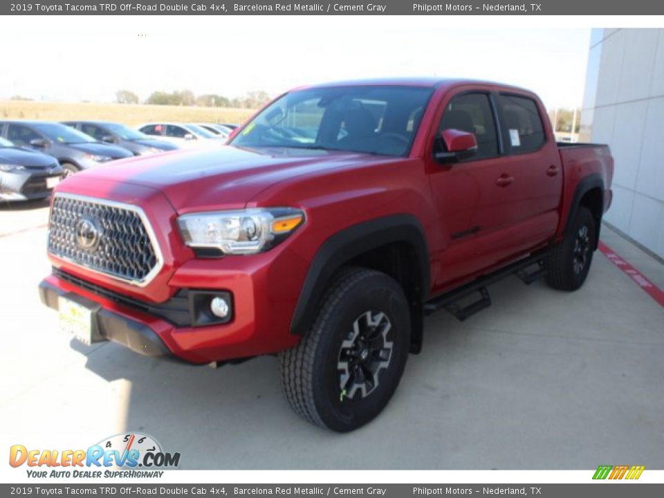 2019 Toyota Tacoma TRD Off-Road Double Cab 4x4 Barcelona Red Metallic / Cement Gray Photo #4