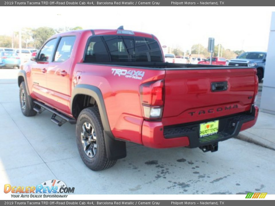 2019 Toyota Tacoma TRD Off-Road Double Cab 4x4 Barcelona Red Metallic / Cement Gray Photo #6