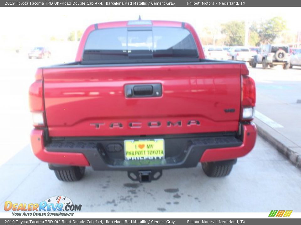 2019 Toyota Tacoma TRD Off-Road Double Cab 4x4 Barcelona Red Metallic / Cement Gray Photo #7