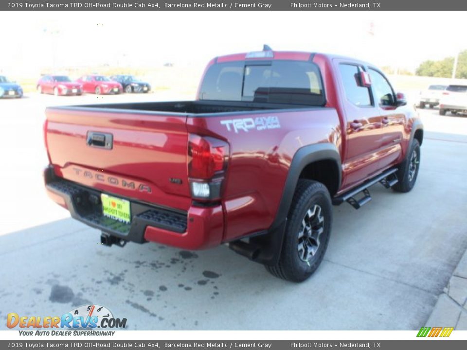 2019 Toyota Tacoma TRD Off-Road Double Cab 4x4 Barcelona Red Metallic / Cement Gray Photo #8