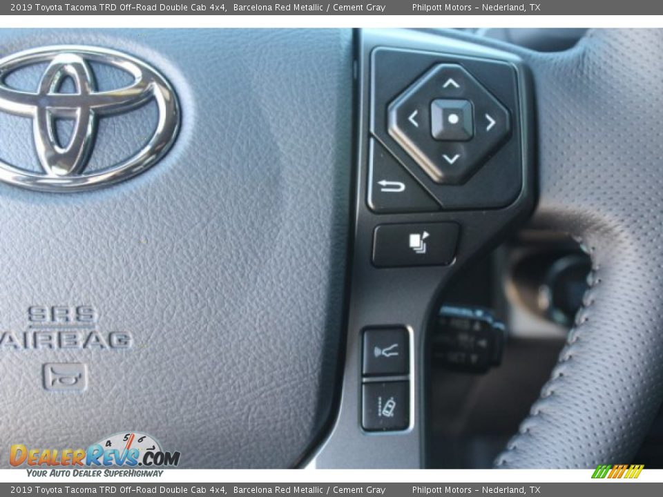 2019 Toyota Tacoma TRD Off-Road Double Cab 4x4 Barcelona Red Metallic / Cement Gray Photo #16