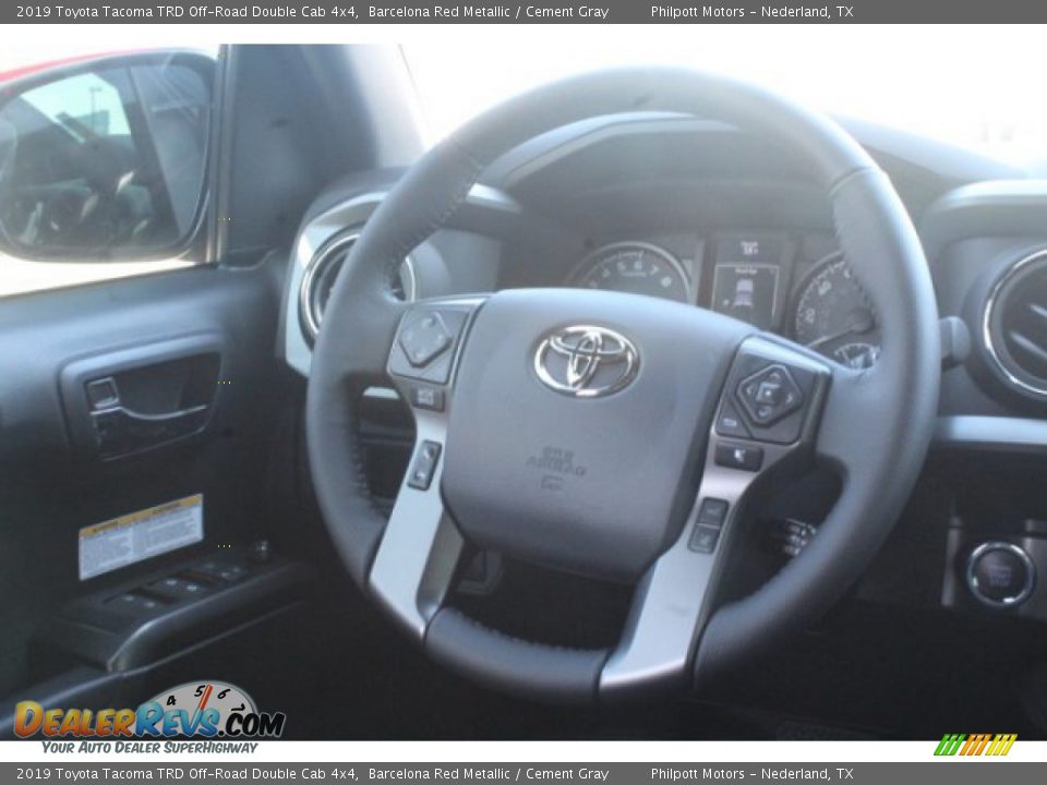 2019 Toyota Tacoma TRD Off-Road Double Cab 4x4 Barcelona Red Metallic / Cement Gray Photo #20