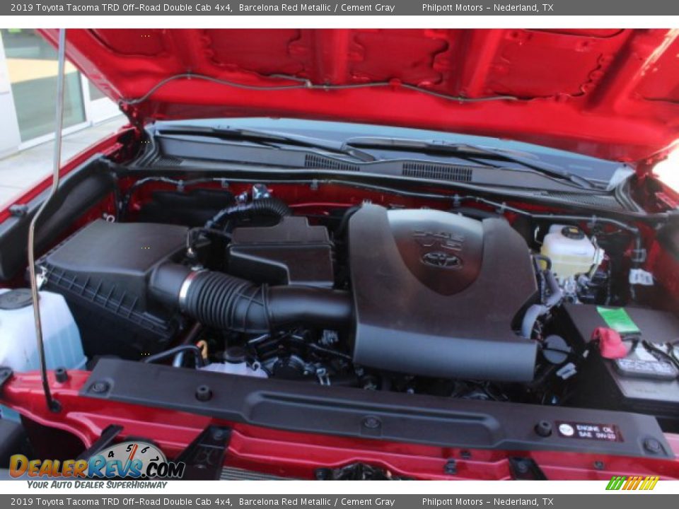 2019 Toyota Tacoma TRD Off-Road Double Cab 4x4 Barcelona Red Metallic / Cement Gray Photo #22