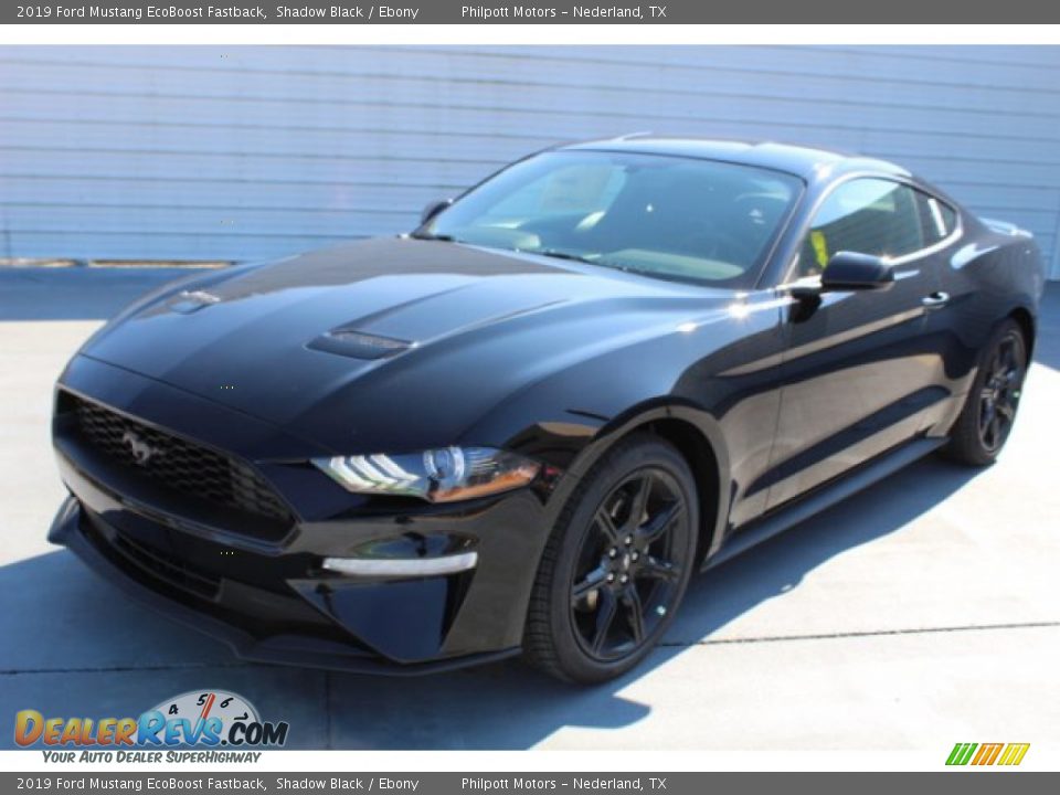 2019 Ford Mustang EcoBoost Fastback Shadow Black / Ebony Photo #4