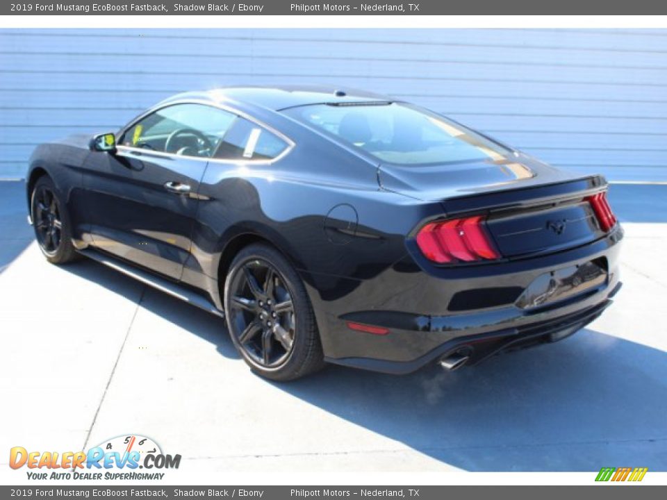 2019 Ford Mustang EcoBoost Fastback Shadow Black / Ebony Photo #6