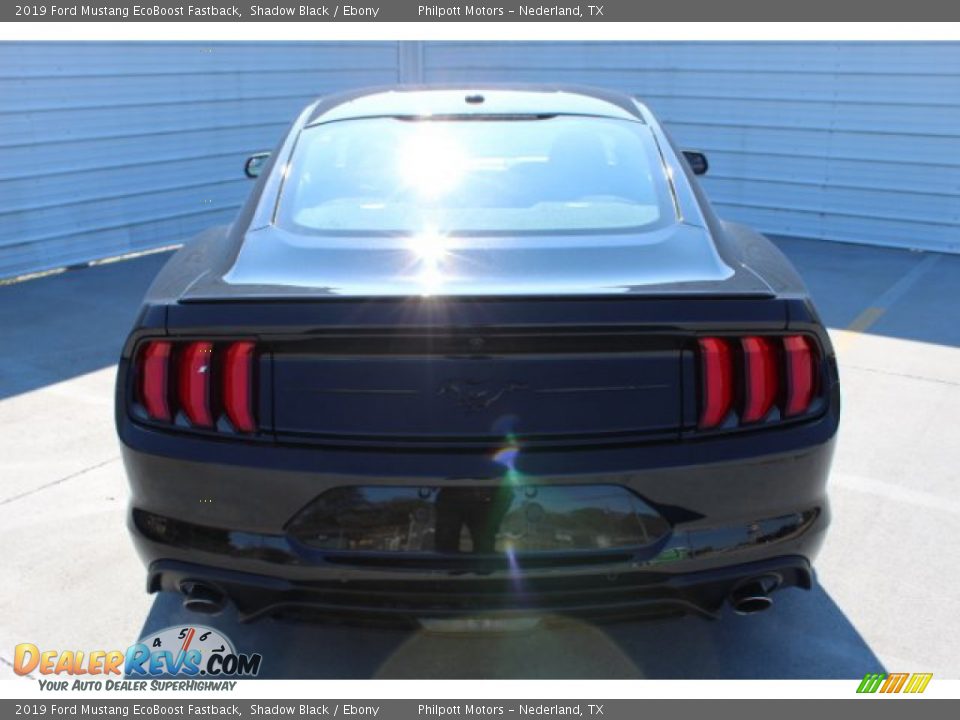 2019 Ford Mustang EcoBoost Fastback Shadow Black / Ebony Photo #7