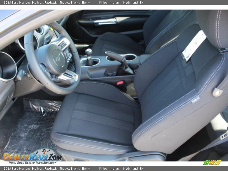 2019 Ford Mustang EcoBoost Fastback Shadow Black / Ebony Photo #9