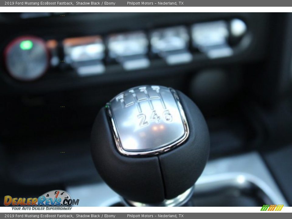 2019 Ford Mustang EcoBoost Fastback Shadow Black / Ebony Photo #16