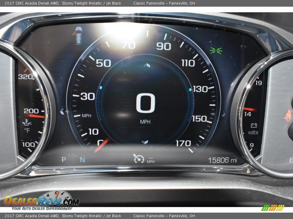 2017 GMC Acadia Denali AWD Ebony Twilight Metallic / Jet Black Photo #15