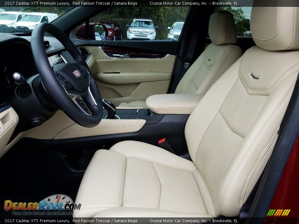 2017 Cadillac XT5 Premium Luxury Red Passion Tintcoat / Sahara Beige Photo #9