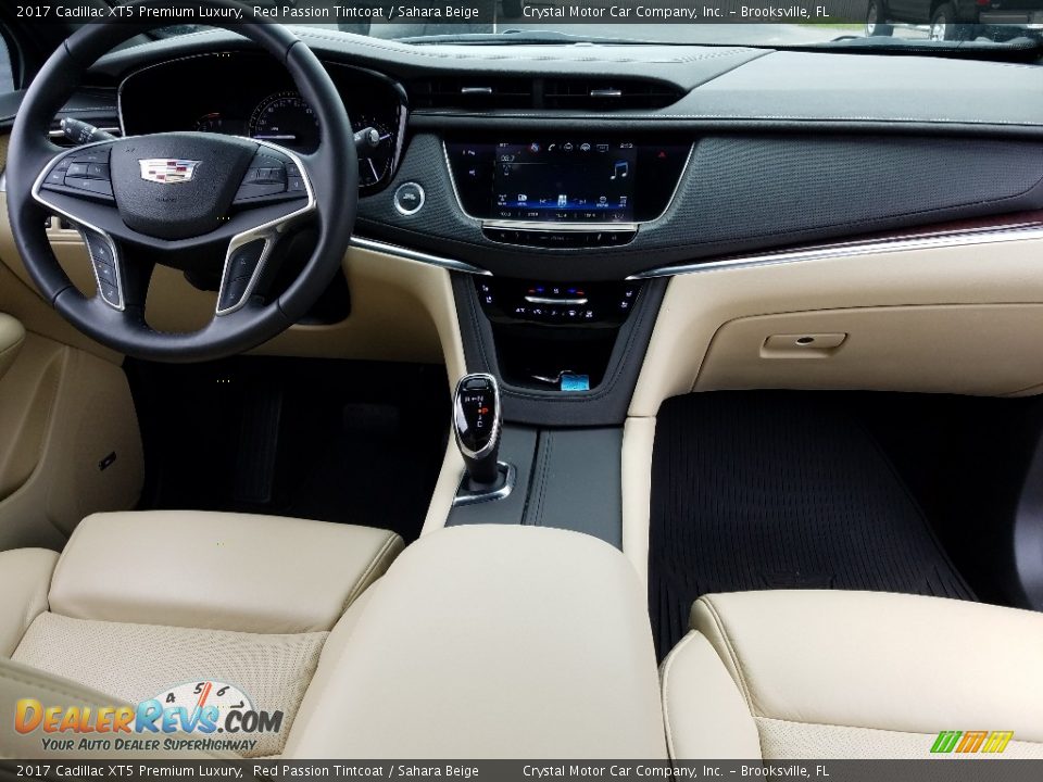 2017 Cadillac XT5 Premium Luxury Red Passion Tintcoat / Sahara Beige Photo #13