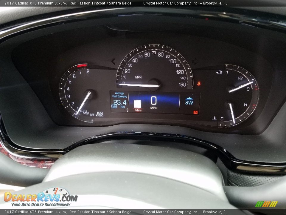 2017 Cadillac XT5 Premium Luxury Red Passion Tintcoat / Sahara Beige Photo #14