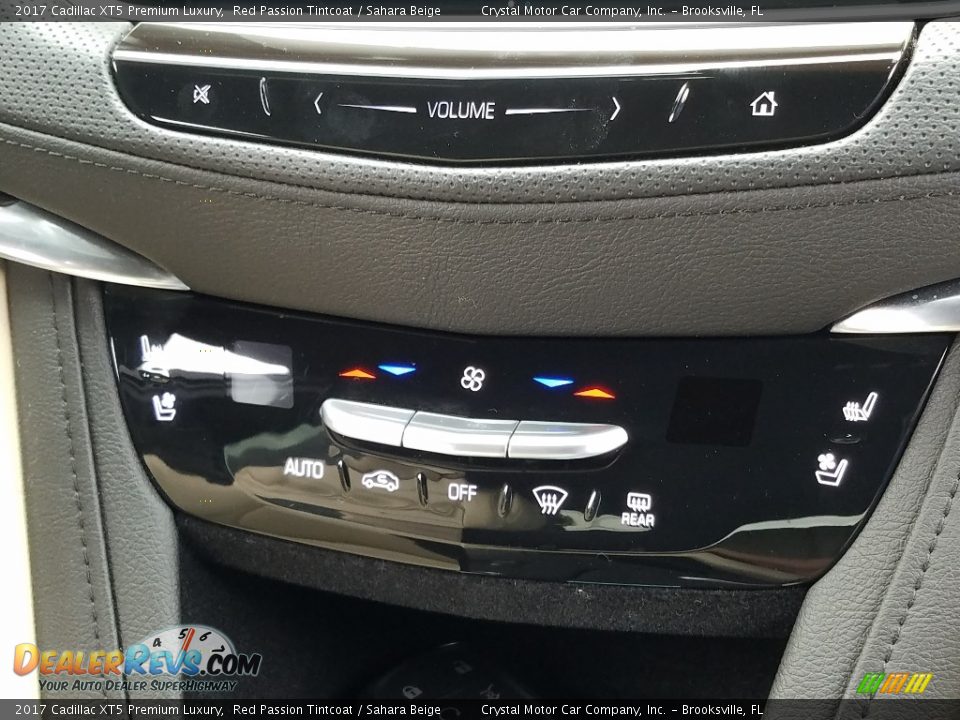 2017 Cadillac XT5 Premium Luxury Red Passion Tintcoat / Sahara Beige Photo #16