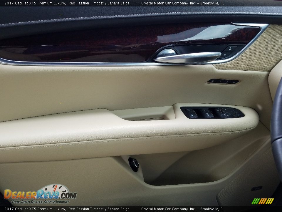 2017 Cadillac XT5 Premium Luxury Red Passion Tintcoat / Sahara Beige Photo #17