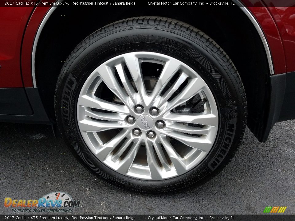 2017 Cadillac XT5 Premium Luxury Red Passion Tintcoat / Sahara Beige Photo #20